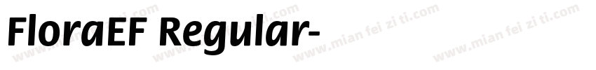 FloraEF Regular字体转换
